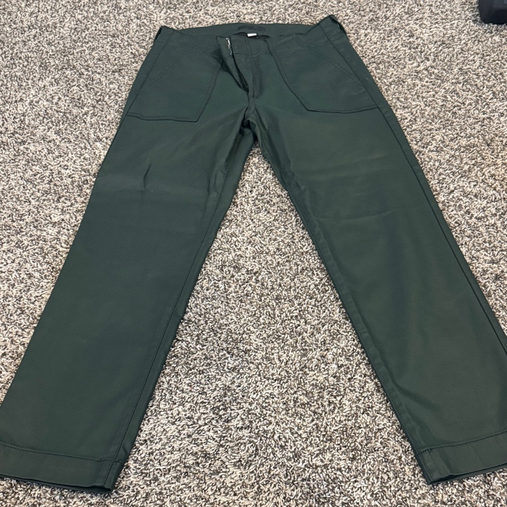 Kut from the Kloth Reese ankle straight leg coated pant